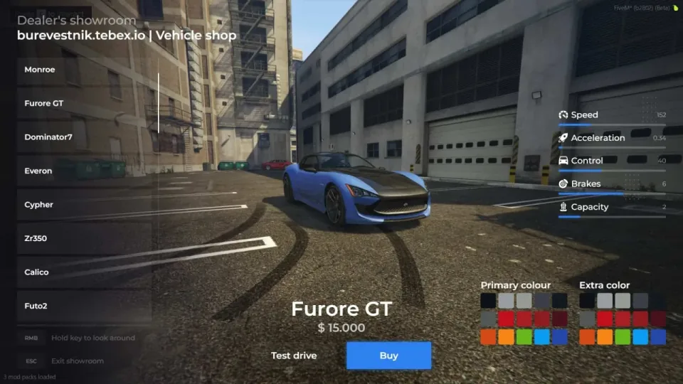 [QB/ESX] Vehicle Shop System